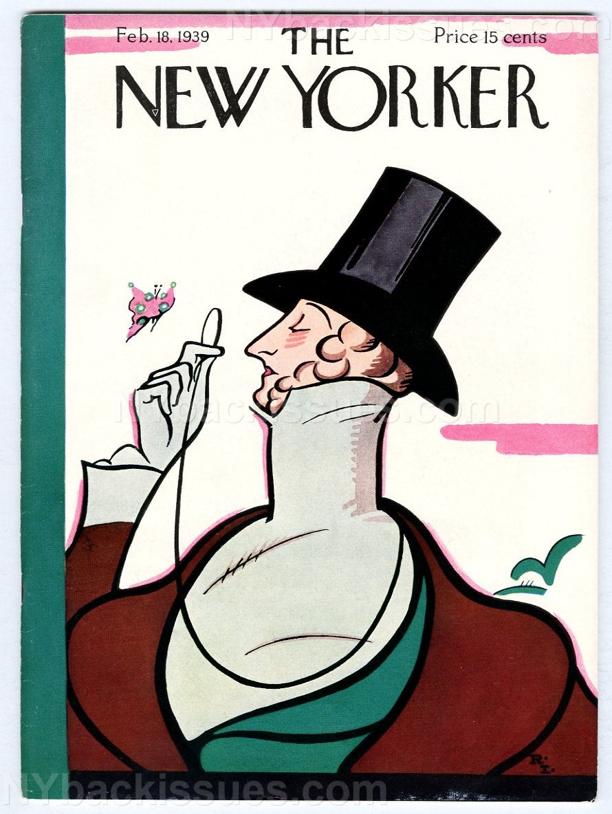 New Yorker magazine February 18 1939 James Thurber Fables Robert Benchley