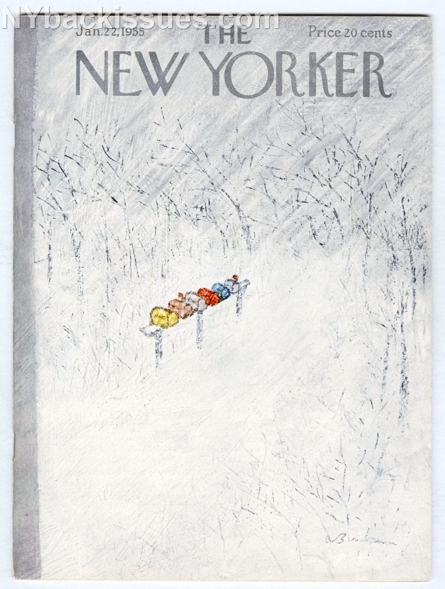 New Yorker magazine January 22 1955 Edwin McClellan Roger Angell Adrienne Rich