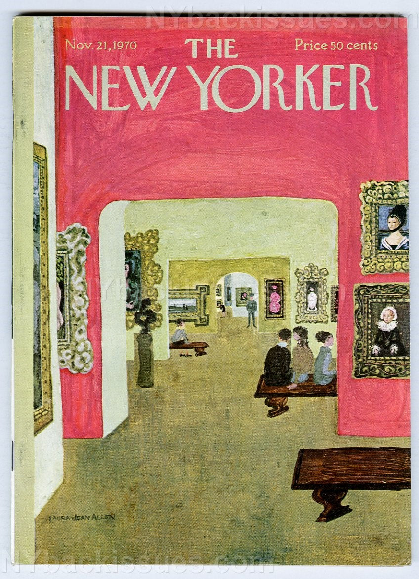 New Yorker magazine November 21 1970 Sylvia Plath W H Auden