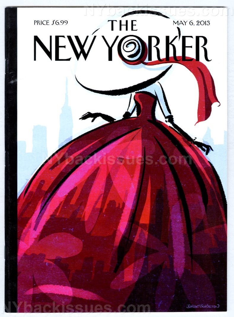 New Yorker magazine May 6 2013 NYC red dress woman complete NM no label or UPC