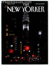 Load image into Gallery viewer, New Yorker magazine November 16 2009 NYC Chrysler Building complete NM no label and no UPC code
