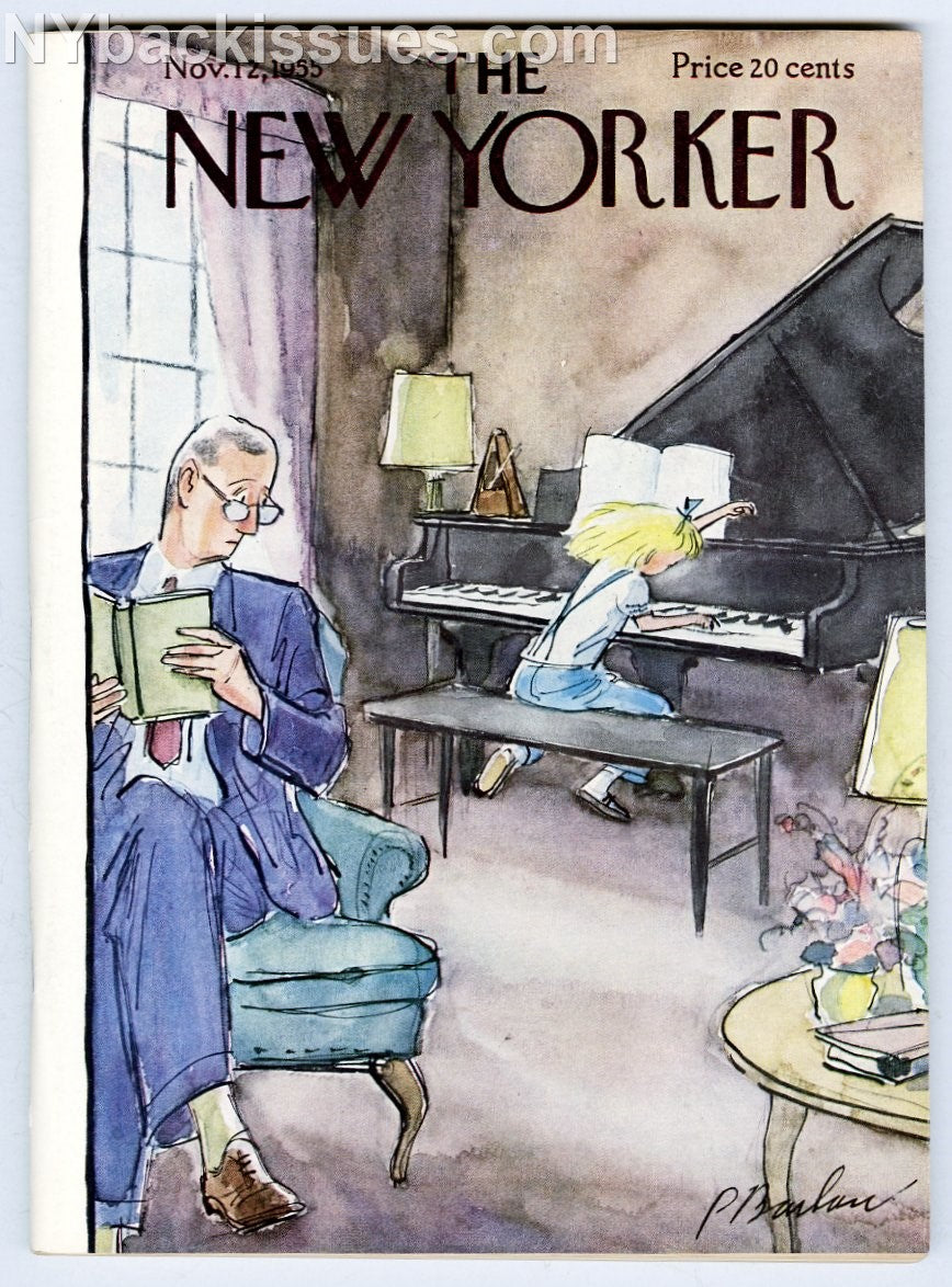 New Yorker magazine November 12 1955 piano girl prodigy Vladimir Nabokov Pnin FINE