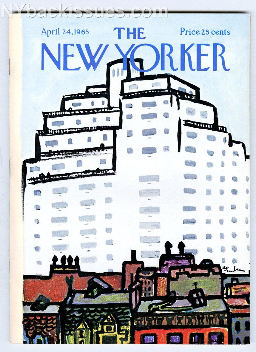 New Yorker magazine April 24 1965 Charlayne Hunter-Gault Ved Mehta NEAR MINT