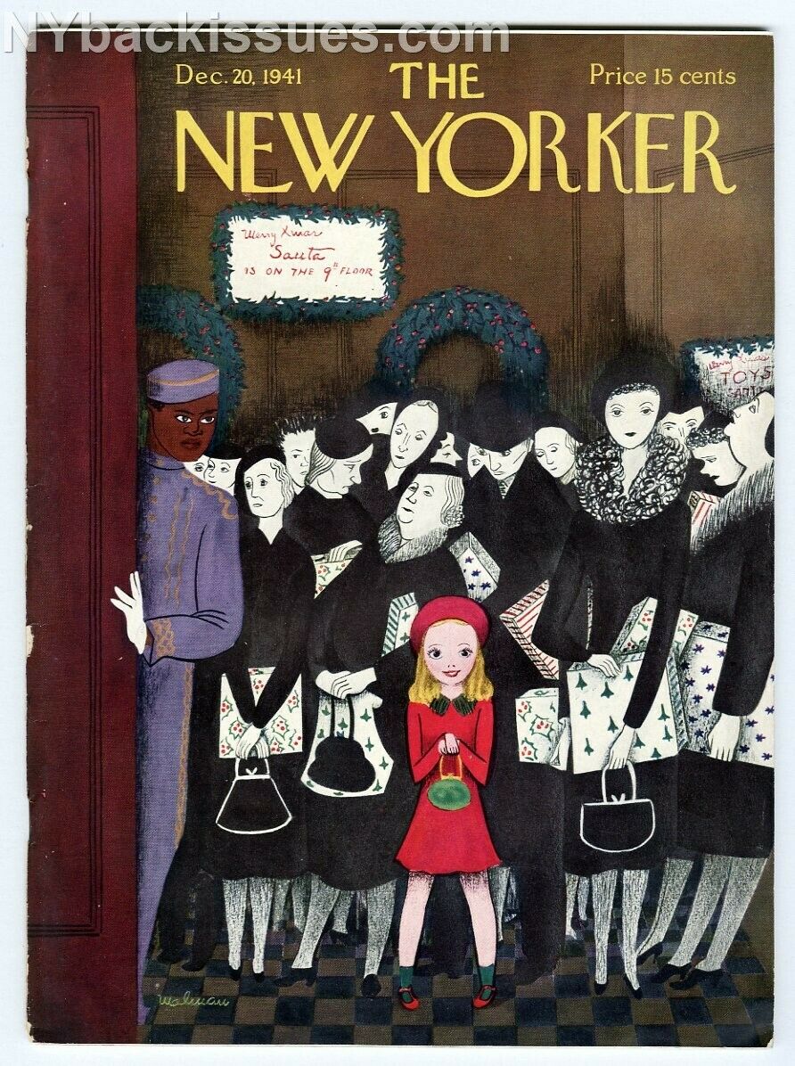 New Yorker magazine December 20 1941 Thomas Mann Carson McCullers VERY FINE