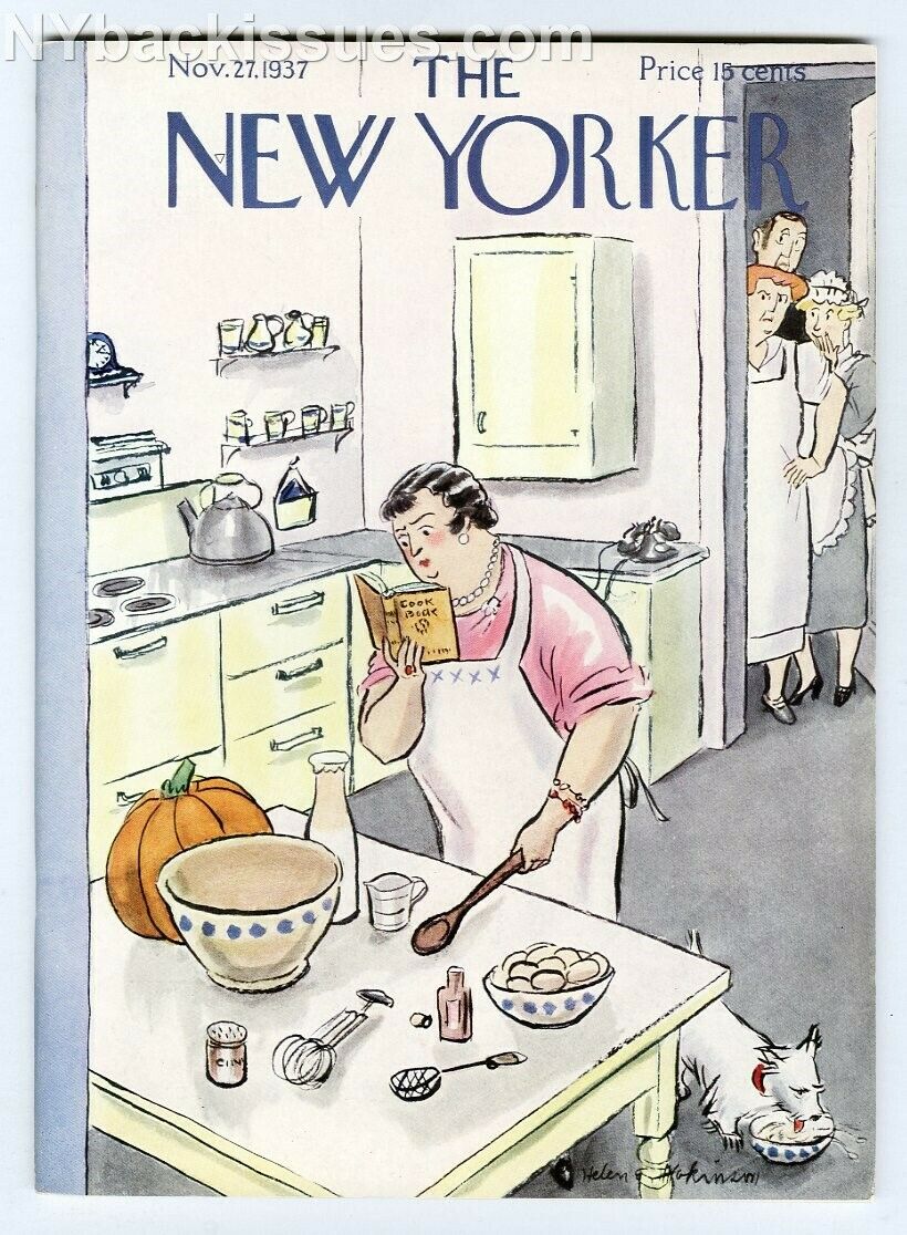 New Yorker magazine November 27 1937 Mabelle Foster Abbott Pease NEAR MINT