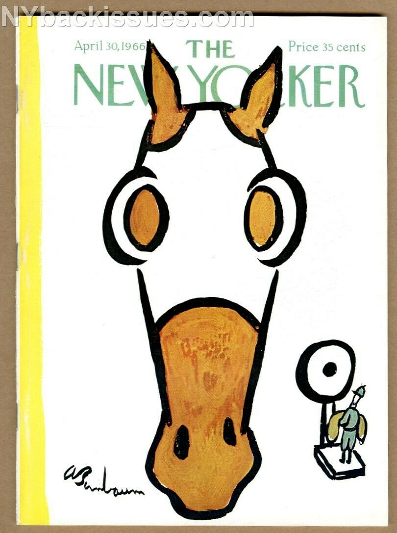 New Yorker magazine April 30 1966 race horse Frank O'Connor NEAR MINT