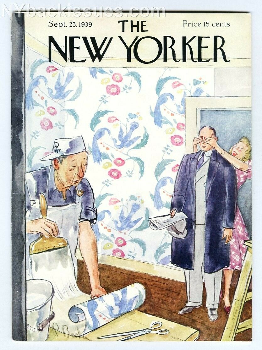 New Yorker magazine September 23 1939 H.L Mencken story Bemelmans VERY FINE