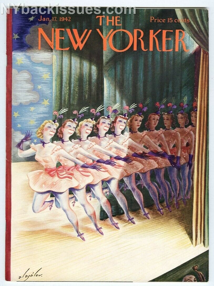 New Yorker magazine January 17 1942 chorus line women Irwin Shaw FINE