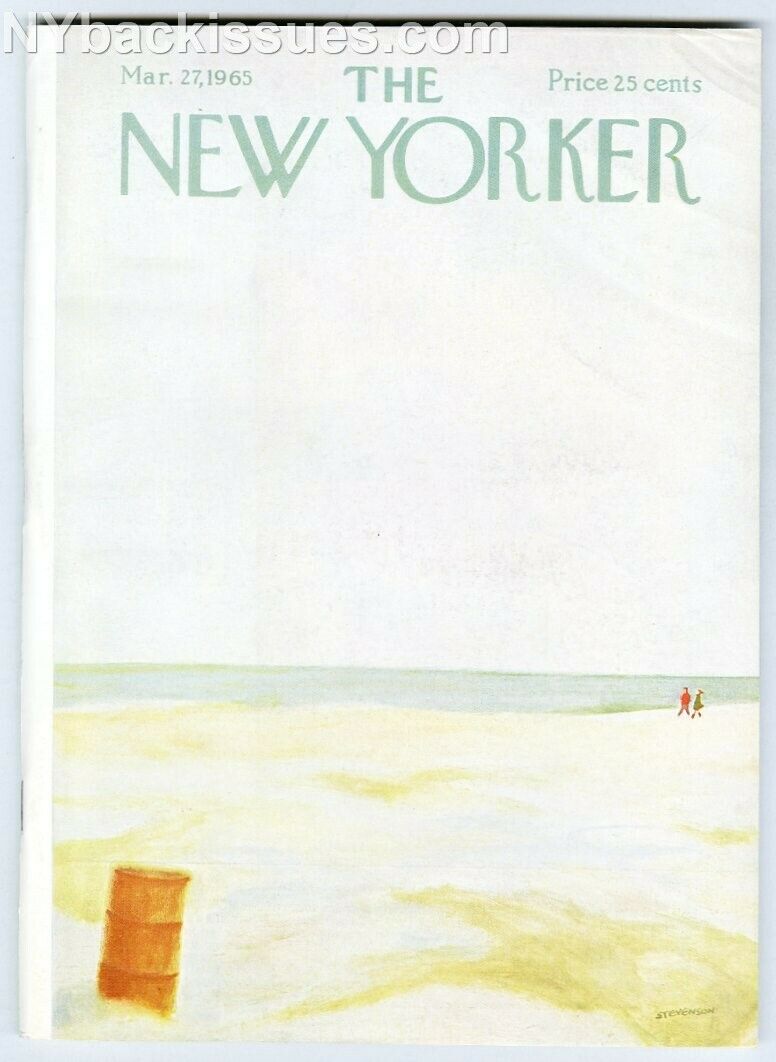 New Yorker magazine March 27 1965 drug addiction treatment Roger Angell