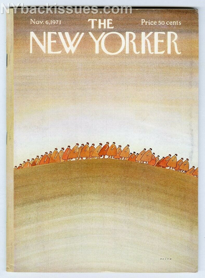 New Yorker magazine November 6 1971 Jean Michel Folon FINE